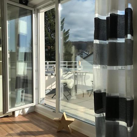 Attika Ferienwohnung In Freiburg -Gundelfingen Mit Grosser Dachterrasse Kültér fotó